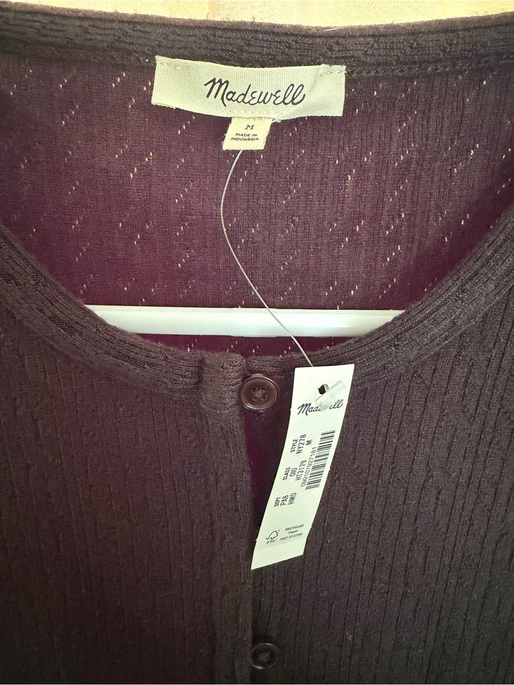 Madewell Pointelle Cutaway Vest - Picture 4 of 5